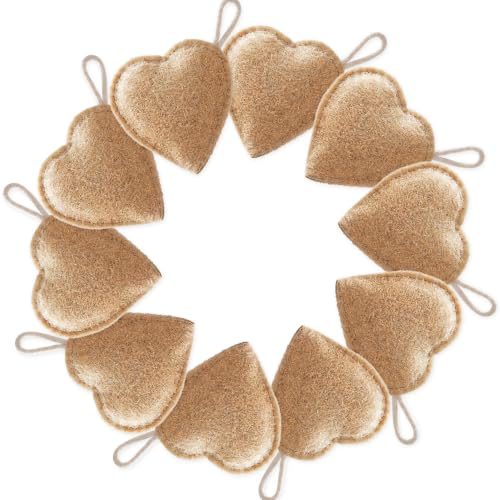 Bikli Natural Loofah Sponge for Bathing, Body Scrubber, Pack of 10
